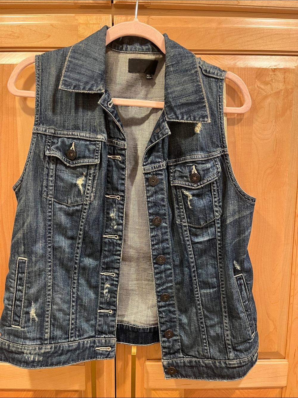Vince Denim Vest, Small